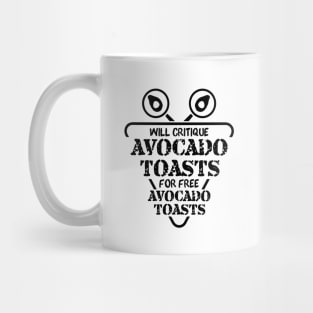 Avocado Toast Funny Cute Vegan Graphic Gift Fun Meme Slogan Mug